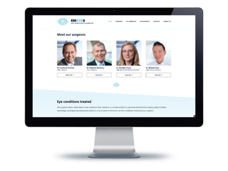 East Melbourne Eye Surgeons (EMEYES) X2 Design